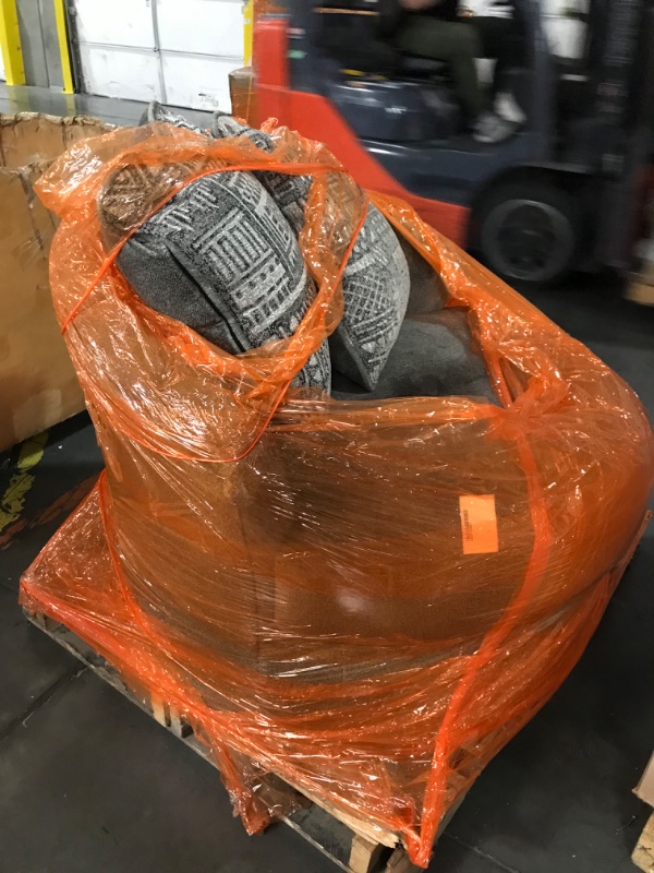 Photo 1 of ***TRUCK/TRAILER PICKUP ONLY*** Signature Design by Ashley Soletren Contemporary Chenille 360-Degree Swivel Accent Chair, Gray