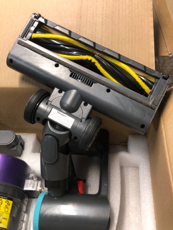 Photo 1 of ***NON REFUNDABLE*** MOOLAN 28KPA Cordless Vacuum Cleaner, 6 in 1 Lightweight Stick Vacuum, 6 Level of Adjustable Suction, Detachable Battery for Max 45mins Runtime, Handheld Vacuum for Pet Hair/Carpet/Floor