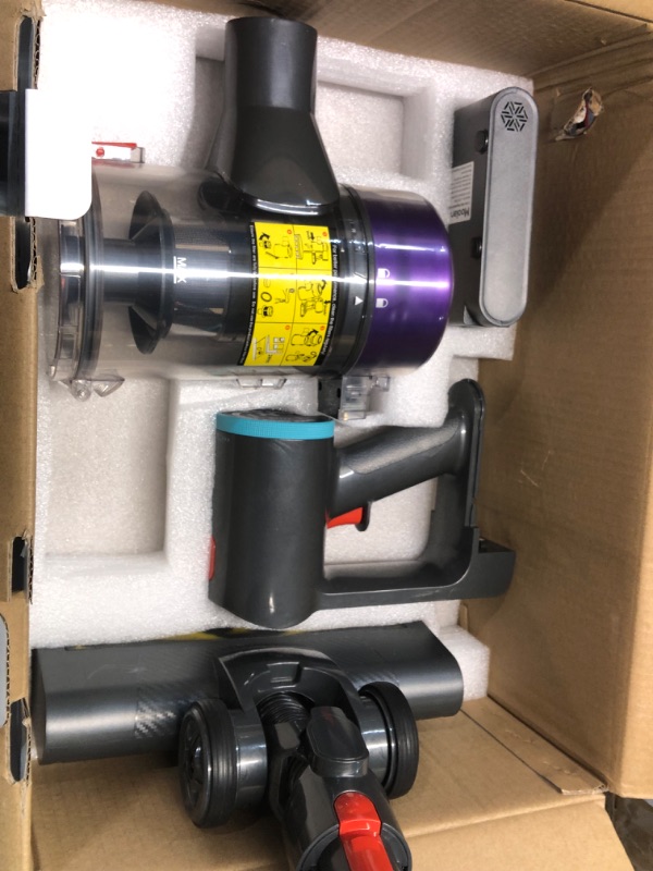 Photo 1 of ***NON REFUNDABLE*** MOOLAN 28KPA Cordless Vacuum Cleaner, 6 in 1 Lightweight Stick Vacuum, 6 Level of Adjustable Suction, Detachable Battery for Max 45mins Runtime, Handheld Vacuum for Pet Hair/Carpet/Floor