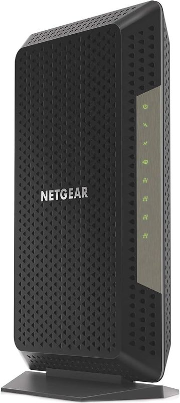 Photo 1 of (BASE IS MISSING) (FAIR) (POWER TESTED) NETGEAR Nighthawk Cable Modem CM700 - Compatible with all Cable Providers including Xfinity by Comcast, Spectrum, Cox | For Cable Plans Up to 1.4 Gigabits | 4 x 1G Ethernet ports | DOCSIS 3.0, Black
