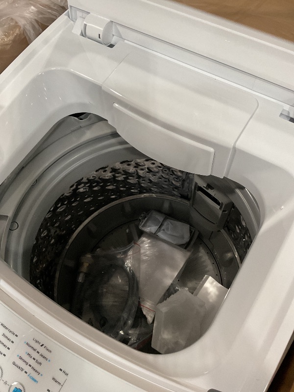Photo 1 of **HAS MINOR DENTS**Smileader Washing Machine 2.0 Cu.Ft. Mini Compact Full Automatic lavadora portatil for Apartments, RV, Dorms Portable Washer, White Black