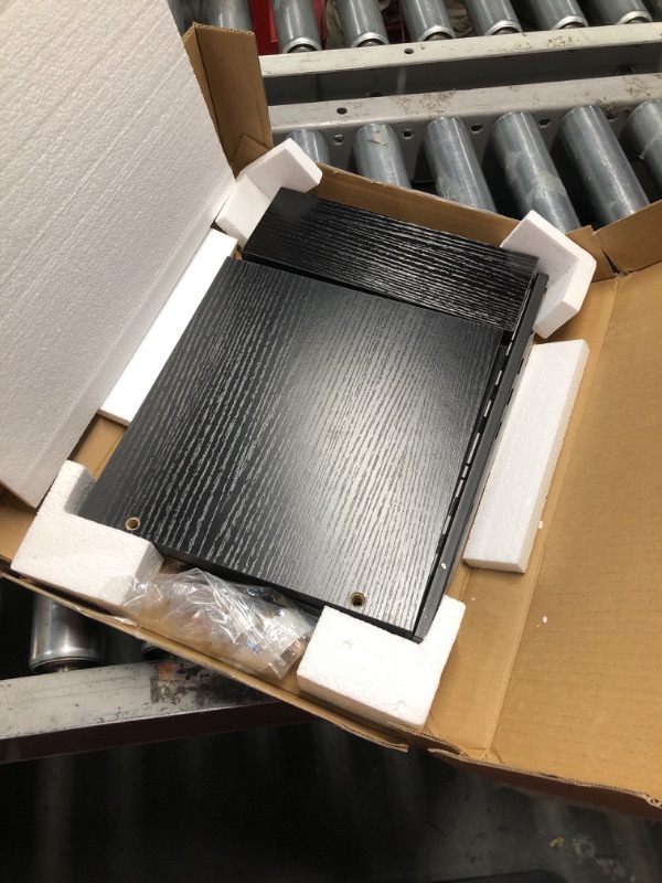 Photo 1 of TEAMIX 20 inch Monitor Stand Riser, Wood Monitor Stand for Desk, TV/Screen/PC/Printer/Laptop Riser, Computer Stand with Keyboard Organizer, Black Desktop Stand, Monitor Riser (Black, 20 inch)