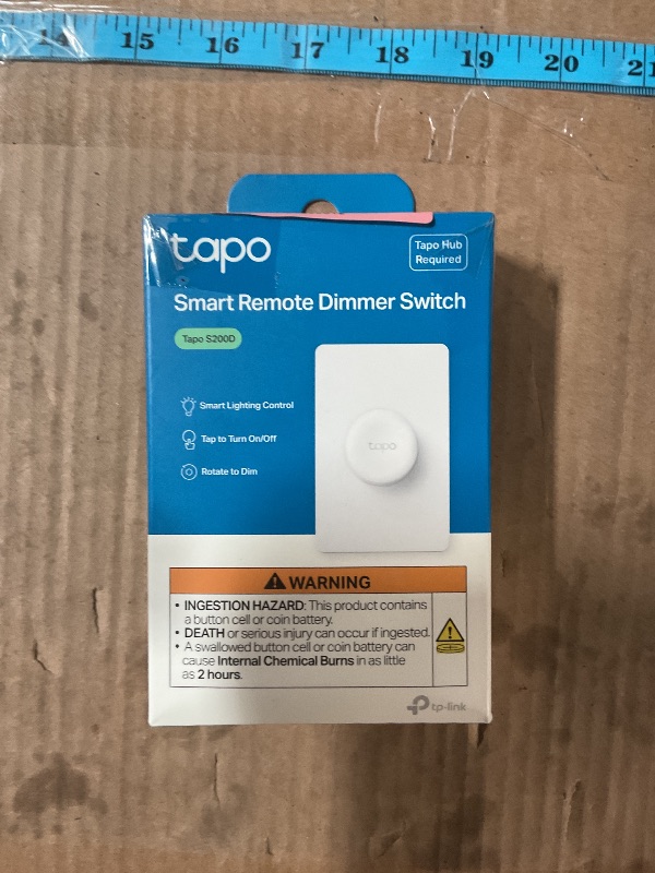 Photo 1 of (FAIR) (UNABLE TO TEST FULLY) TP-Link Tapo Smart Button | Wireless Remote Dimmer Switch | 3-Way Control | Tap & Rotate | Tapo HUB Required | 1+ Year Battery Life