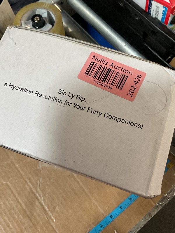 Photo 1 of (Sold for parts) Wireless Cat Water Fountain Stainless Steel, 108oz/3.2L Cat Fountain Battery Operated, Cordless Automatic Cat Fountain