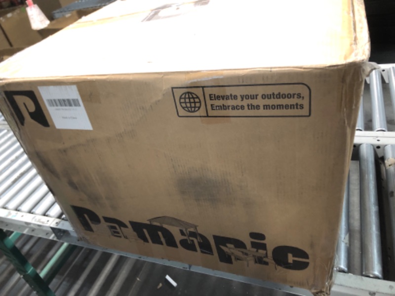 Photo 1 of Pamapic 7 Pieces Patio Dining Set,All-Weather PE Rattan Patio Furniture Set with Wood Table Top, Outdoor Table and Chairs with with Removable Cushion & Round Dining Table for Lawn Garden Patio, Cream