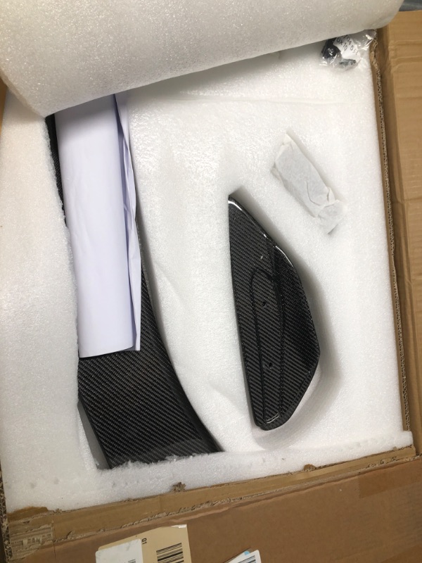 Photo 1 of Etesan Real Carbon Fiber Rear High Wing Spoiler Fit for Corvette C8 2020 2021 2022 2023 2024 2025 Rear Boot Trunk Lid Spoiler Body Kits