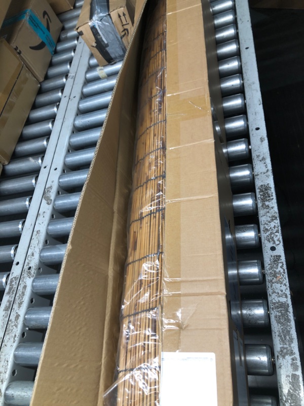 Photo 1 of ZNCMRR Natural Reed Fencing Rolls,4FT X 16.4FT Reed Screen Curtain Balcony Reed Fence for Outdoor Backyard Patio?Brown?