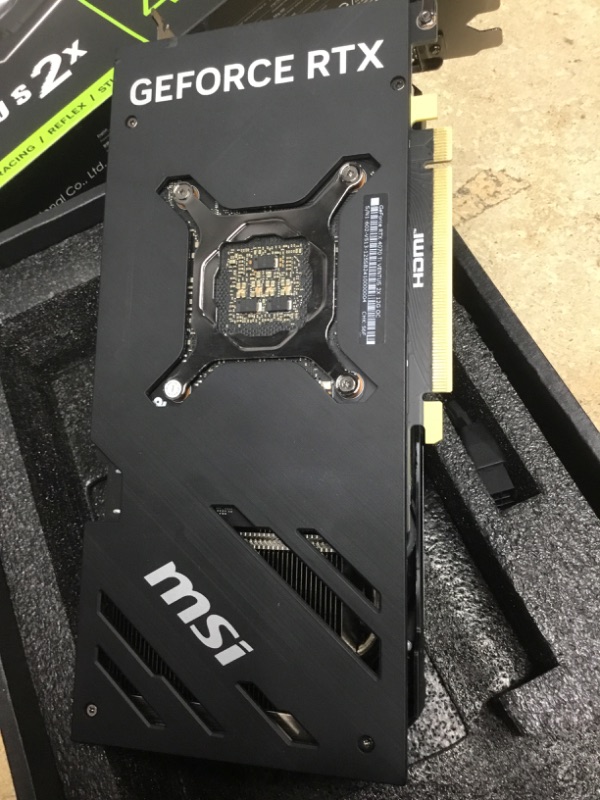 Photo 1 of MSI Gaming GeForce RTX 4070 Ti 12GB GDRR6X 192-Bit HDMI/DP Nvlink TORX Fan 4.0 Ada Lovelace Architecture Graphics Card (RTX 4070 Ti Ventus 2X 12G OC), Black