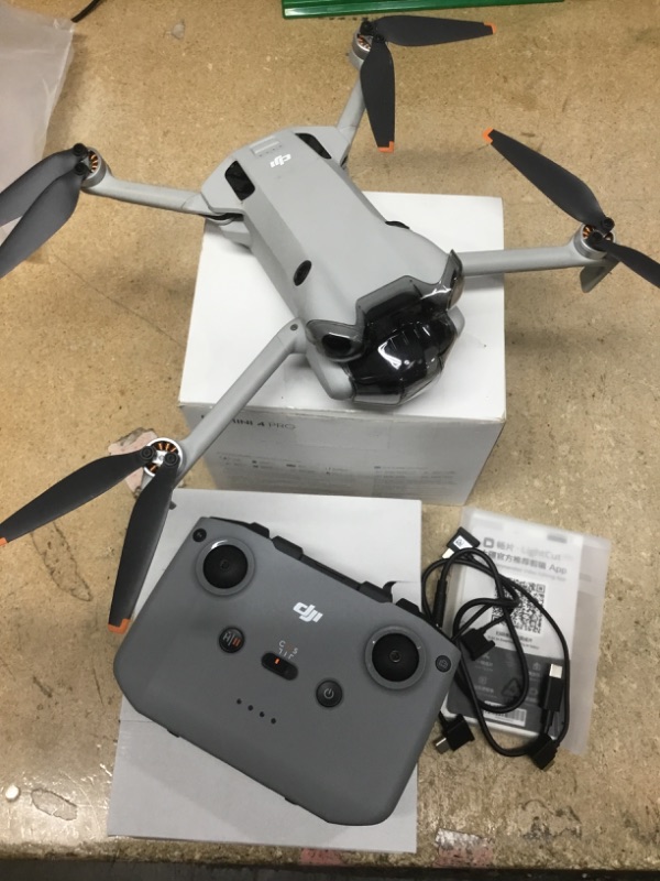 Photo 1 of ***(NO RETURNS OR REFUNDS/ FOR PARTS ONLY/ ITEM IS LOCKED NON FUNCTIONAL)***
DJI Mini 4 Pro (DJI RC-N2), Drones with Camera for Adults 4K, Under 0.549 lbs/249 g, 34 Mins Flight Time, 20km Max Video Transmission Distance, Omnidirectional Vision Sensing, Mi