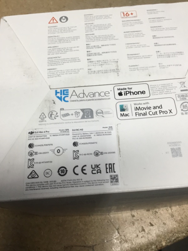 Photo 1 of ***(NO RETURNS OR REFUNDS/ FOR PARTS ONLY/ ITEM IS LOCKED NON FUNCTIONAL)***
DJI Mini 4 Pro (DJI RC-N2), Drones with Camera for Adults 4K, Under 0.549 lbs/249 g, 34 Mins Flight Time, 20km Max Video Transmission Distance, Omnidirectional Vision Sensing, Mi