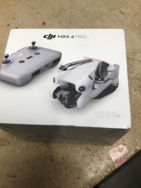 Photo 1 of ***(NO RETURNS OR REFUNDS/ FOR PARTS ONLY/ ITEM IS LOCKED NON FUNCTIONAL)***
DJI Mini 4 Pro (DJI RC-N2), Drones with Camera for Adults 4K, Under 0.549 lbs/249 g, 34 Mins Flight Time, 20km Max Video Transmission Distance, Omnidirectional Vision Sensing, Mi