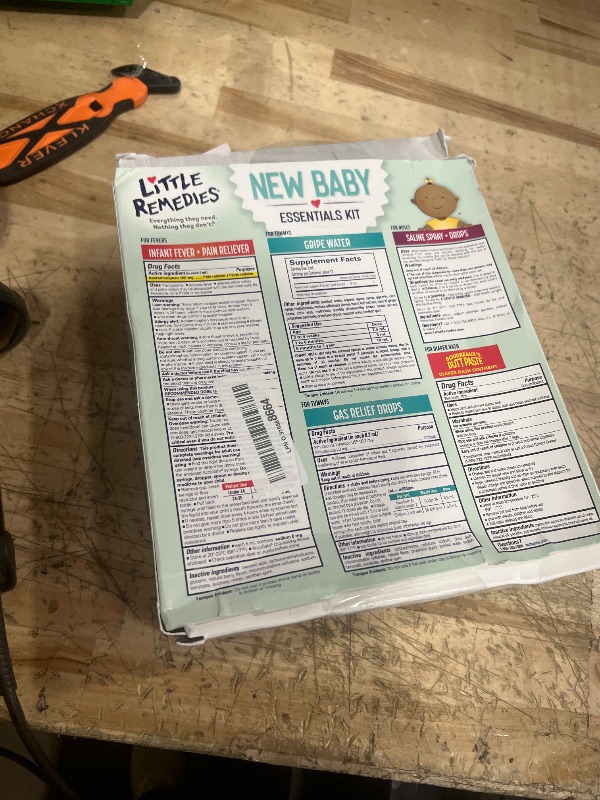 Photo 1 of Little Remedies, New Baby Essentials Kit, 6 Newborn Essentials, Saline Nasal Spray, Gas Relief Drops, Gripe Water, Fever Reliever, & Diaper Ointment