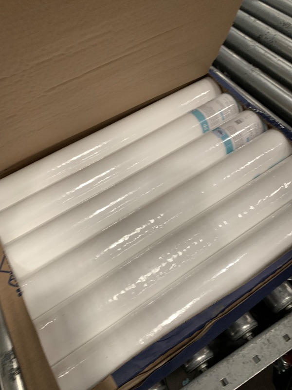 Photo 1 of (FAIR) Membrane Solutions 5 Micron Sediment Water Filter Replacement Polypropylene Cartridge 20" x 2.5" for Whole House Filter System - 6 Pack