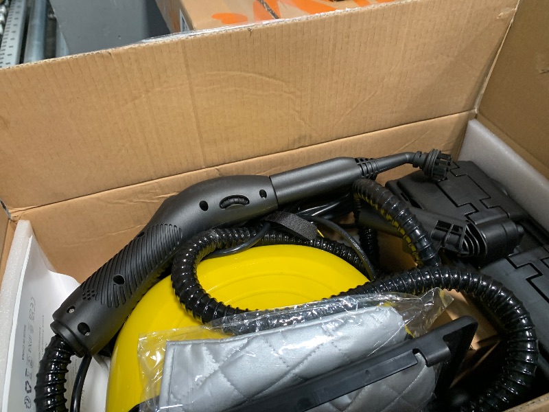 Photo 1 of (Parts Only, missing accesseries ) Steam Cleaner, Handheld Steamer with 21 Accessories, 248°F High-Temperature Steam for Floors, Grout, Tiles, Carpet, Cars - Portable 1.08L Tank, Child Lock, Chemical-Free Cleaning for various surfaces
