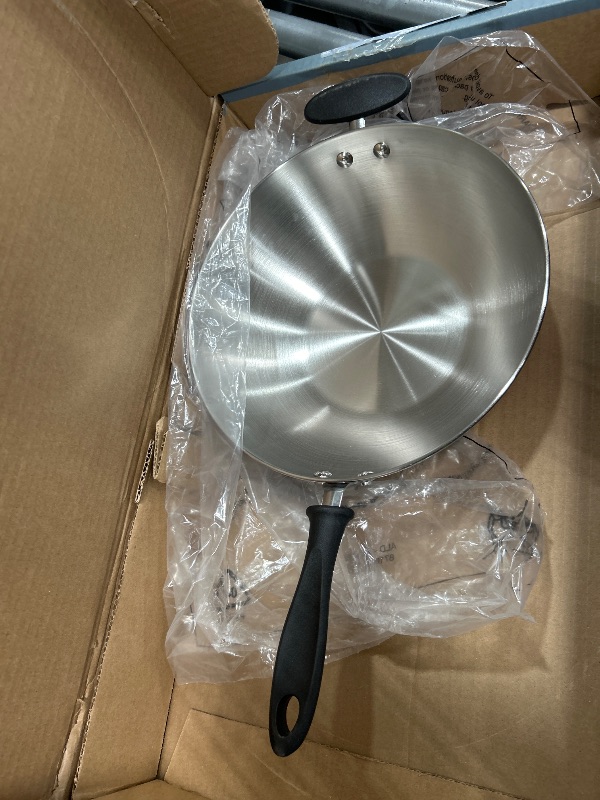 Photo 1 of All-Clad D3 3-Ply Stainless Steel Wok 14-Inch, Induction Compatible, Oven Broiler Safe 600F, Stir-Fry Pan, Fast and Even Heat, Cookware, Frying Pan, Kitchen Essential, Pots and Pans, Silver