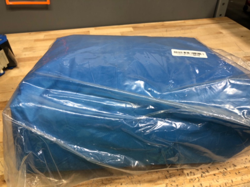Photo 1 of 12FT Trampoline Tent, Fits for 6 Straight Pole Round Trampoline, Trampoline Tent Cover (Tent Only) Blue