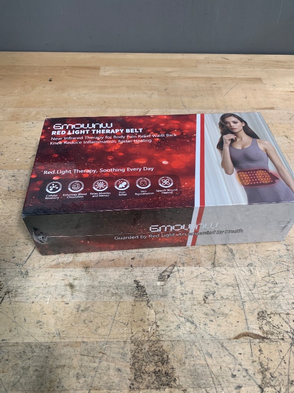 Photo 1 of (FACTORY SEALED) Red Light Therapy Belt, Infrared Light Therapy for Body, Wearable Wrap with Timer for Back Shoulder Waist Muscle Pain Relief, Improve Joint Inflammation, Red Light Therapy for Body