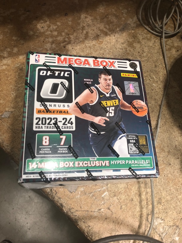 Photo 1 of 2023-24 Panini Donruss Optic Basketball Mega Box (56 Cards/Box) Hyper Parallels Sealed