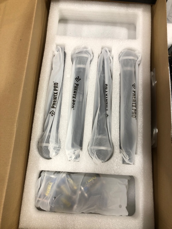 Photo 1 of Phenyx Pro Wireless Microphone System, 8-Channel UHF Cordless Mic with Metal Handheld Wireless Mics, Fixed Frequency Dynamic Microphone for Karaoke,Church,Singing,DJ,260ft Range (PTU-4000-8H)