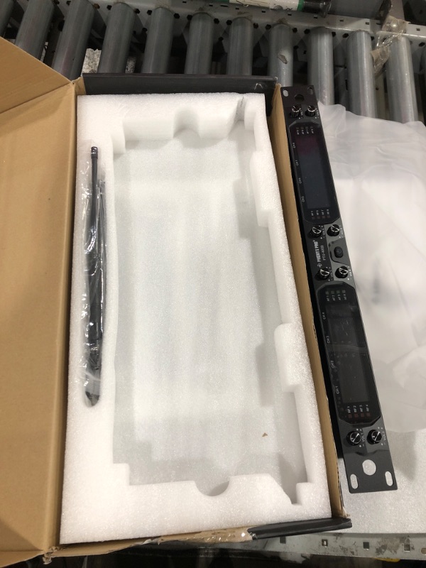 Photo 1 of Phenyx Pro Wireless Microphone System, 8-Channel UHF Cordless Mic with Metal Handheld Wireless Mics, Fixed Frequency Dynamic Microphone for Karaoke,Church,Singing,DJ,260ft Range (PTU-4000-8H)