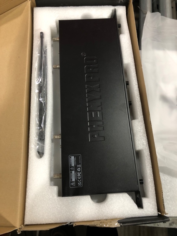 Photo 1 of Phenyx Pro Wireless Microphone System, 8-Channel UHF Cordless Mic with Metal Handheld Wireless Mics, Fixed Frequency Dynamic Microphone for Karaoke,Church,Singing,DJ,260ft Range (PTU-4000-8H)