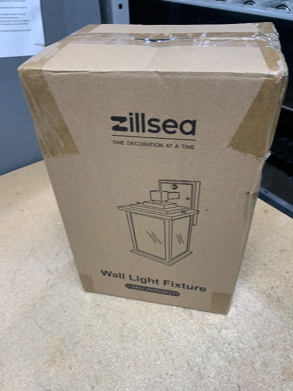 Photo 1 of ZILLSEA Dusk to Dawn Outdoor Wall Light Fixture, 12'' Oil-Rubbed Bronze Porch Light, Hardwired Outside Wall Lantern for House, Garage, Front Door, Waterproof and Rustproof, Bulbs Not Included