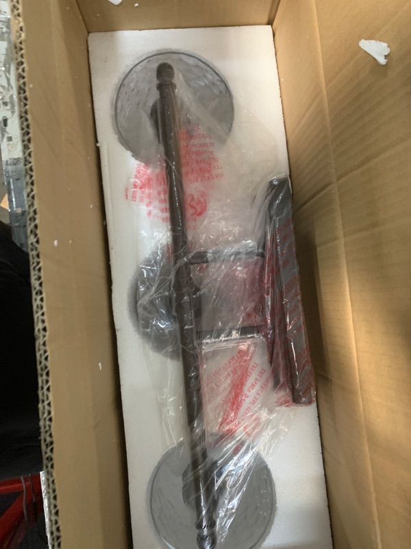 Photo 1 of ***MAJOR DAMAGE/ SEE NOTES)***
zeyu 3-Light Farmhouse Vanity Light Over Mirror, 21-inch Bathroom Light Fixtures with Hammered Glass Lampshade, Oil Rubbed Bronze Finish, ZJF63B-3W ORB