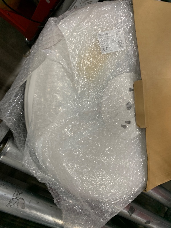 Photo 1 of 1PACK Flush Mount LED Ceiling Light Fixture Black, 15.8Inch 36Watt, Dimmable & 3000K-4500K-6000K 3 Color Selectable Ceiling Lamp 4000LM Low Profile Ceiling Light for Kitchen Bedroom Hallway, White