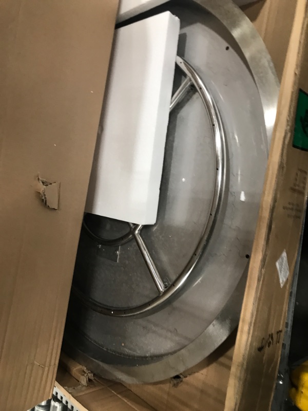 Photo 1 of Stanbroil 31 Inch Round Fire Pit Burner Pan for Propane & Natural Gas, 304 Stainless Steel Drop in Fire Pit Insert for DIY Table, Outside Patio, BTU 296,000 Max