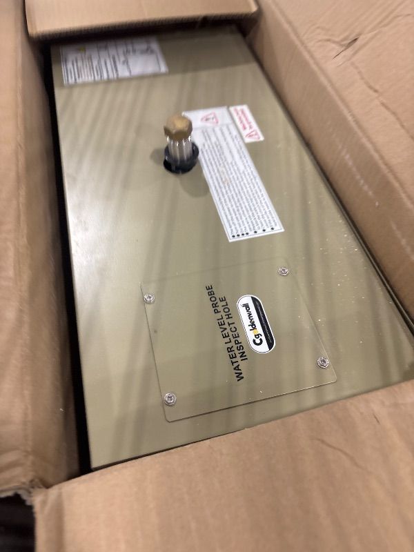 Photo 1 of CGOLDENWALL 12KW Commercial Self-Draining Steam Generator Shower System Home Steam Bath Spa Generator 30 min to 12 Hours with Auto Drain 95-131? for Suitable Space Heating 12 m³/424 Cubic feet (12KW)