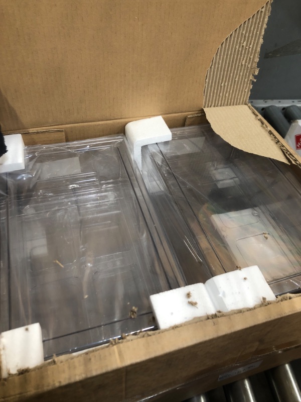 Photo 1 of 4 pack clear Drawer Plastic stackable Storage Box Bins Organizer?Medicine Container,Family First Aid Kits Medicine cabinet Box,Closet ?Shelf?Ointments, Adhesive Bandages?Cosmetics,Office Items