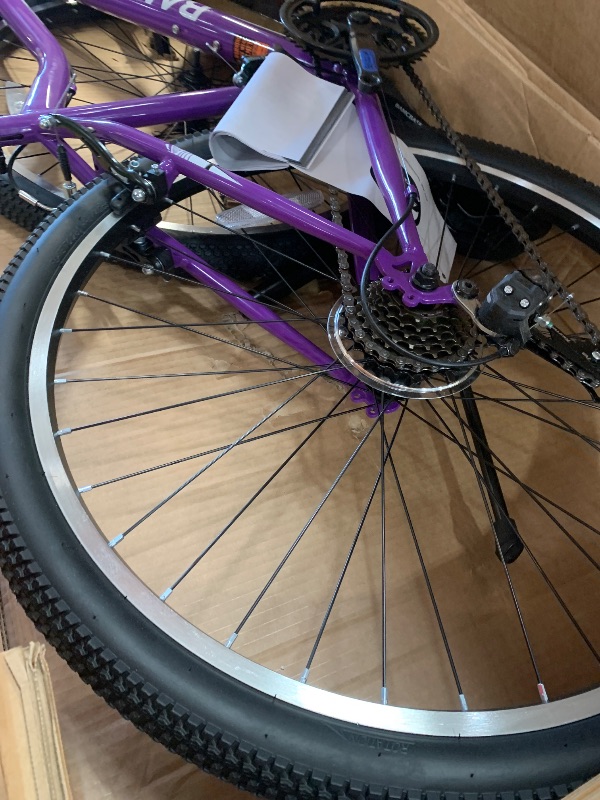 Photo 1 of *UNABLE TO FULLY TEST** HH HILAND 26 Inch Womens and Mens Mountain Bike, 21 Speed Steel Frame Adult Bicycle, MTB with Suspension Fork Purple