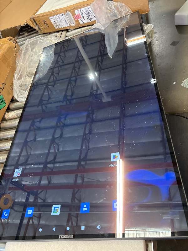 Photo 1 of JYXOIHUB Smart Board, 55 Inch Digital Electronic Whiteboard and Smartboard for Classroom, Screen Mirroring for Live Streaming Capacitive Touchscreen, Digital Signage Displays and Player for Advertisin