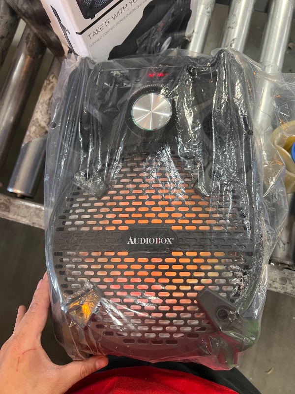 Photo 1 of Audiobox ABX-82S Portable 8" PA Speaker with Stand, WaveSync™ Technology, Bluetooth, LED Lights, 1100W - Includes Microphone & USB Cable