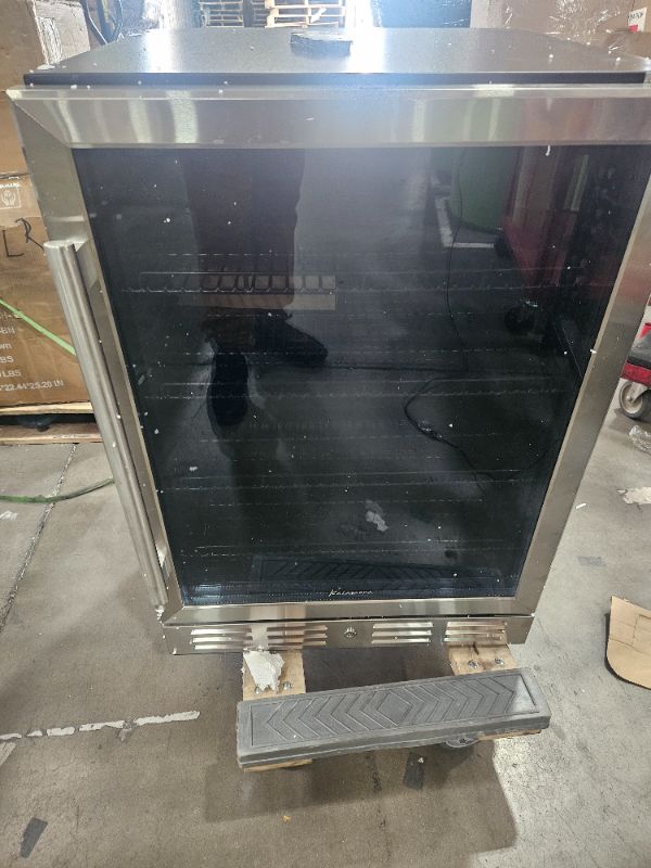 Photo 1 of ** PARTS ONLY ** 
Kalamera 24 inch Beverage Refrigerator - 154 Cans Capacity Beverage Cooler- Fit Perfectly into 24" Space Built in Counter or Freestanding - for Soda, Water, Beer or Wine - For Kitchen, Bar or Office