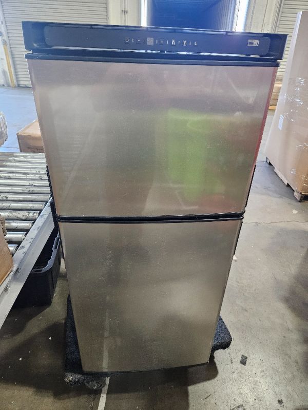 Photo 1 of ** FINAL SALE, DENTED, UNTESTED *** Norcold | 12 Volt RV Refrigerator | N8DCSSR | 8 Cubic Foot | Stainless Steel