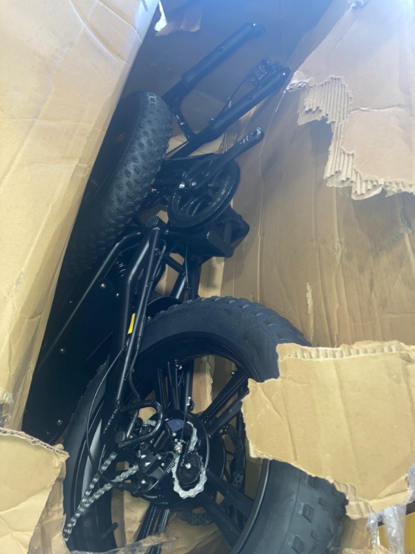 Photo 1 of FINAL SALE * for parts only * Windone E2 Electric Bike for Adults, Full Suspension, 48V13Ah Removable Battery, Up to 28MPH & 46.6 Miles (PAS), 750W Ebike with All-Terrain 4.0" Fat Tires, Cruise Control, UL Certified, Moped E-Bike