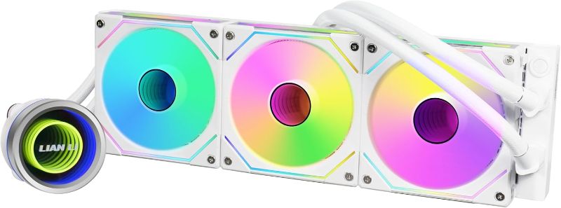 Photo 1 of (UNTESTED) (FAIR) Lian Li GA II Trinity SL-INF 360MM - AIO Liquid Cooler -Pre-Installed ARGB Daisy-chainable Radiator Fans or UNI Fan SL-INF Fans - for Intel® LGA 1700, 1200, 115X, AMD® AM5/AM4 Sockets (GA2T36INW.US)