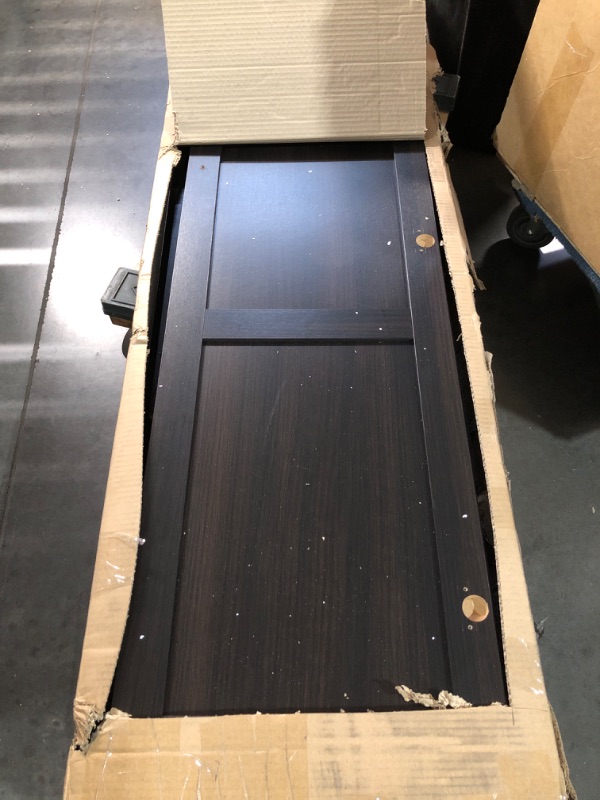Photo 1 of (incomplete)(damage)(sold for parts only)(no refund) Sauder Storage Cabinet/ Pantry cabinets, 29.61 " x D: 16.02 " x H: 71.50", Cinnamon Cherry finish