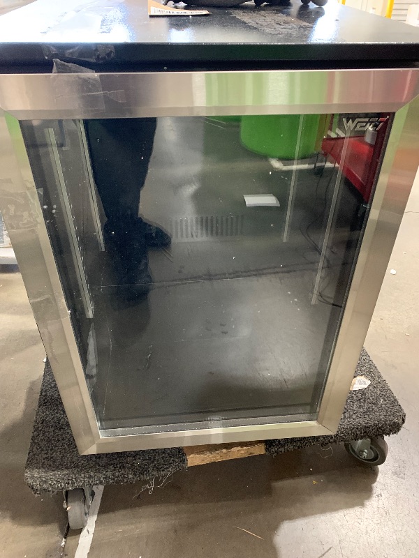 Photo 1 of *****READ NOTES BEFORE BIDDING******
FINAL SALE * FOR PARTS ONLY * Weili 20 Inch Built in Beverage Refrigerator, Under Counter or Freestanding 120 Can Soda Beer Drink Cooler Fridge with Stainless Steel and Glass Door
