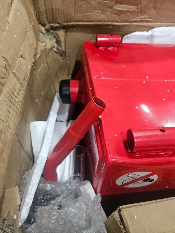 Photo 1 of VEVOR 30 Gallon Fuel Caddy, Portable Fuel Storage Tank Container with Electric Pump Wheels 23.5 L/min, 180W Fuel Transfer Storage Tank for Diesel Lubricating Oil Machine Oil Car Boat Motorcycle