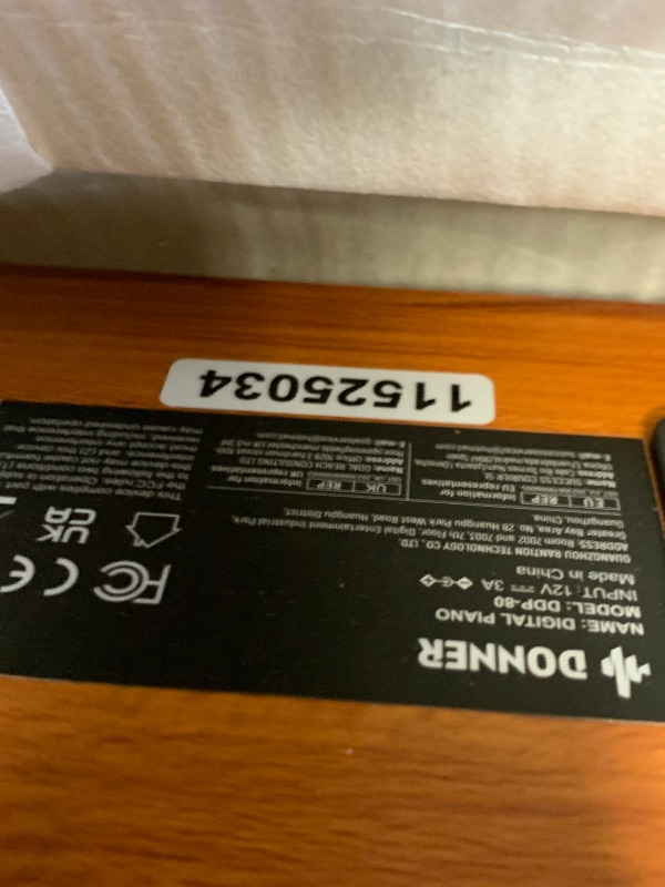 Photo 1 of Donner DDP-80 Digital Piano 88 Key Weighted Keyboard, Full-size Electric Piano for Beginners, with Sheet Music Stand, Triple Pedal, Power Adapter, Supports USB-MIDI Connecting, Retro Wood Color