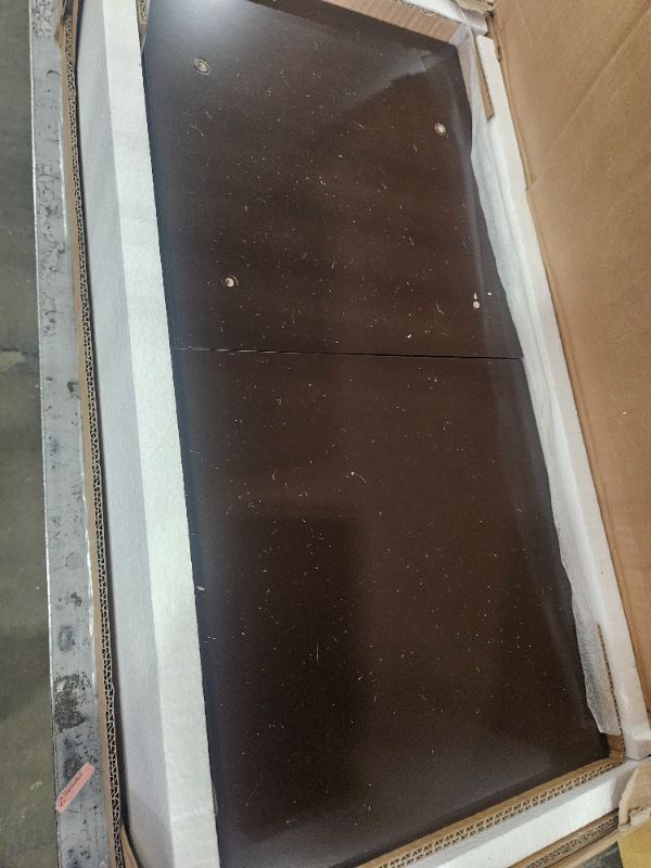 Photo 1 of ChooChoo End Table, MDF Material Flip Top Narrow End Table with Drawer, Accent Small Side Table Nightstand for Living Room, Bedroom, and Small Spaces - Espresso