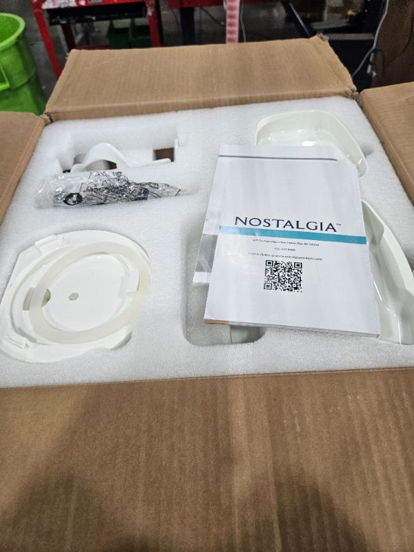 Photo 1 of Nostalgia Easy-Dispensing Soft Serve Ice Cream & Frozen Dessert Machine, Makes 1 Quart of Ice Cream, Milkshakes, Frozen Yogurt, Gelato in Minutes, Ice Cream Sandwiches, With LED Display, White