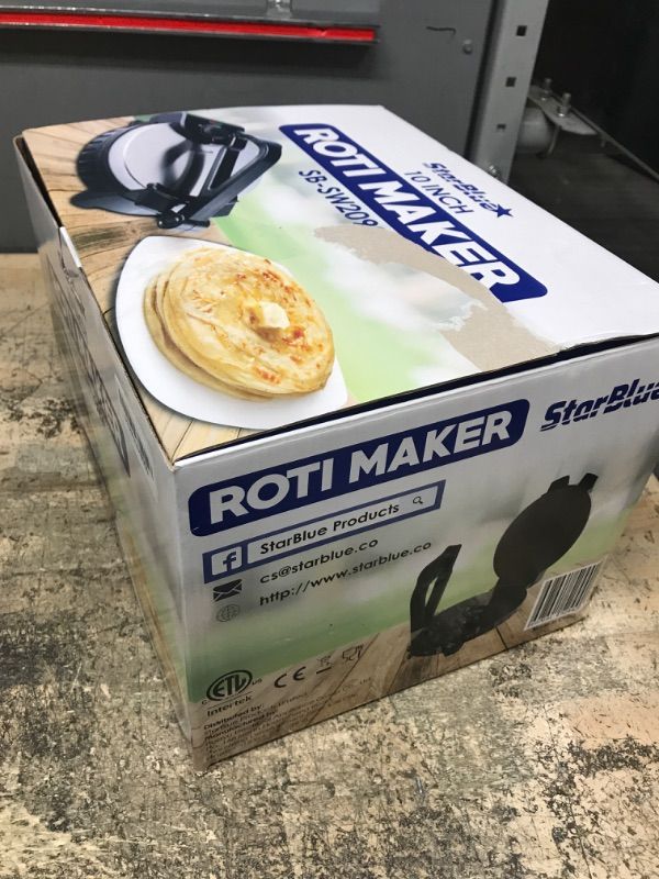 Photo 1 of 10inch Roti Maker by StarBlue with FREE Roti Warmer - The automatic Stainless Steel Non-Stick Electric machine to make Indian style Chapati, Tortilla, Roti AC 110V 50/60Hz 1200W