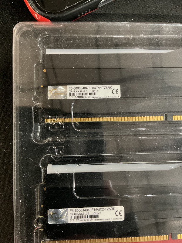 Photo 3 of 64GB G.Skill DDR5 Trident Z5 RGB 6400MHz CL32 1.40V Dual Channel Kit 2X 32GB Black