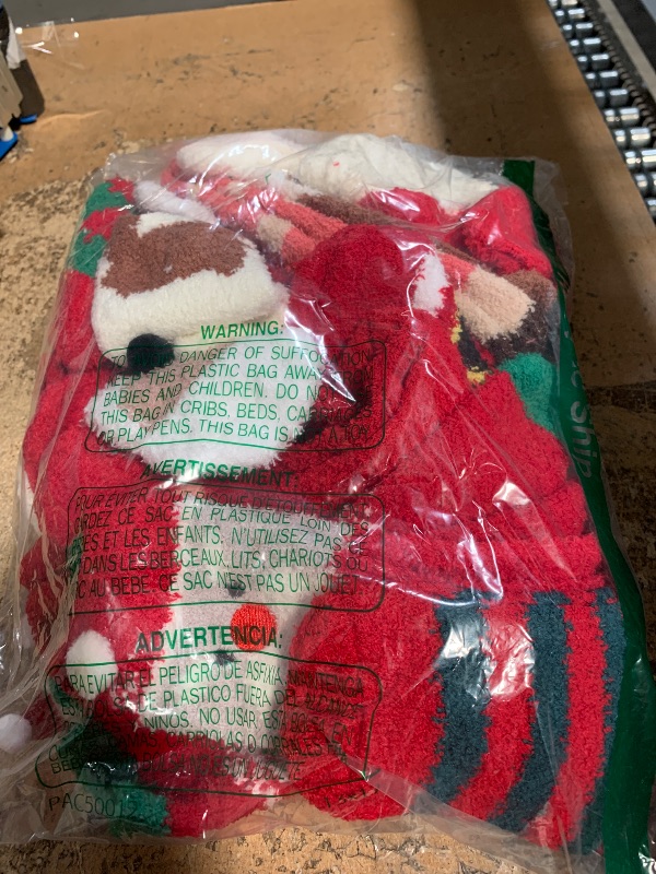 Photo 1 of 12 Paris Christmas Fuzzy Socks for Women Christmas Holiday Socks Fuzzy Fluffy Socks Cute Fuzzy Socks Christmas Winter Warm Soft Mini Cozy Slipper Socks, Average Size
