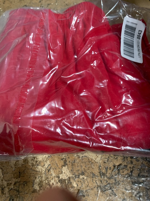 Photo 1 of HeSaYep High Waisted Sweatpants for Women Workout Active Joggers Pants Baggy Lounge Bottoms,Red Medium/L