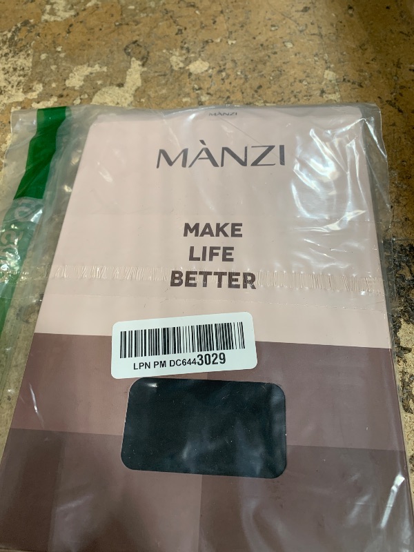 Photo 1 of (Missing one pair)MANZI Shiny Pantyhose for Women 2 Pairs Shimmer Sheer Tights Ultra Silky Black Natural Large-X-Large