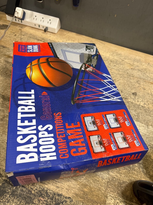 Photo 1 of HopeRock Indoor Basketball Hoop, Over The Door Mini Basketball Hoops for Kids, with LED Light and Scoreboard, Birthday Gifts for 5 6 7 8 9 10 11 12 Years Old Boys Girls, Sports Toys
